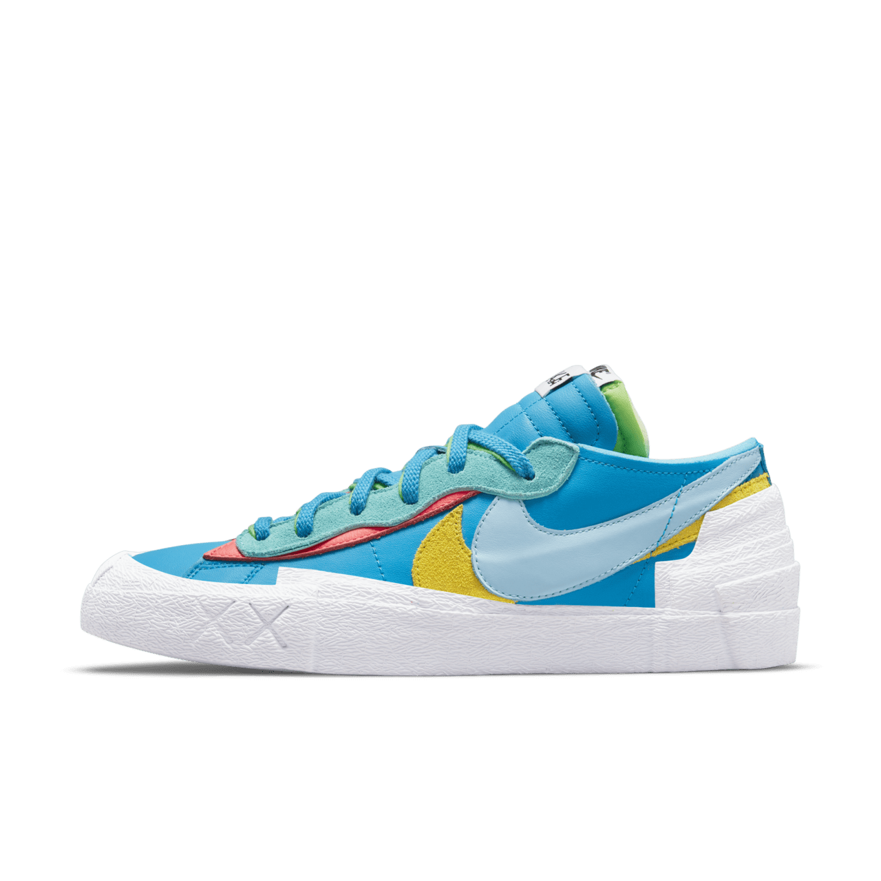 sacai x KAWS Blazer Low Neptune Blue DM7901 400 Release Date. Nike SNKRS