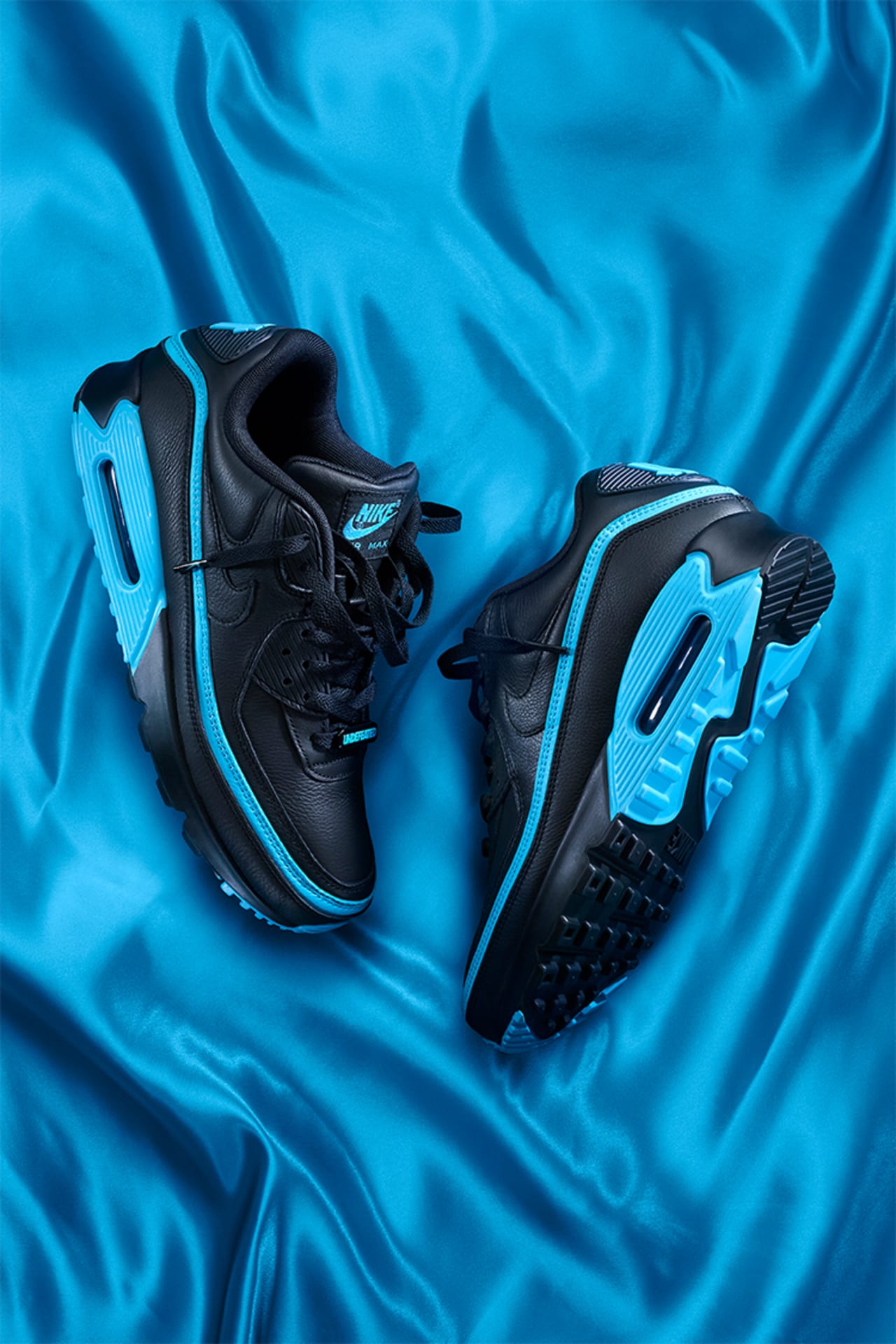 Air Max 90 x Undefeated Black Blue Fury Release Date. Nike SNKRS