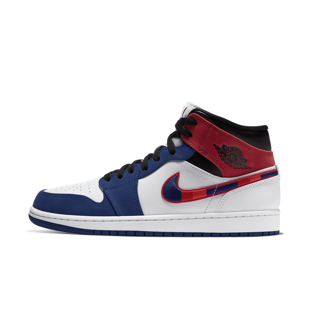 Nike air jordan 1 retro blue and red best sale