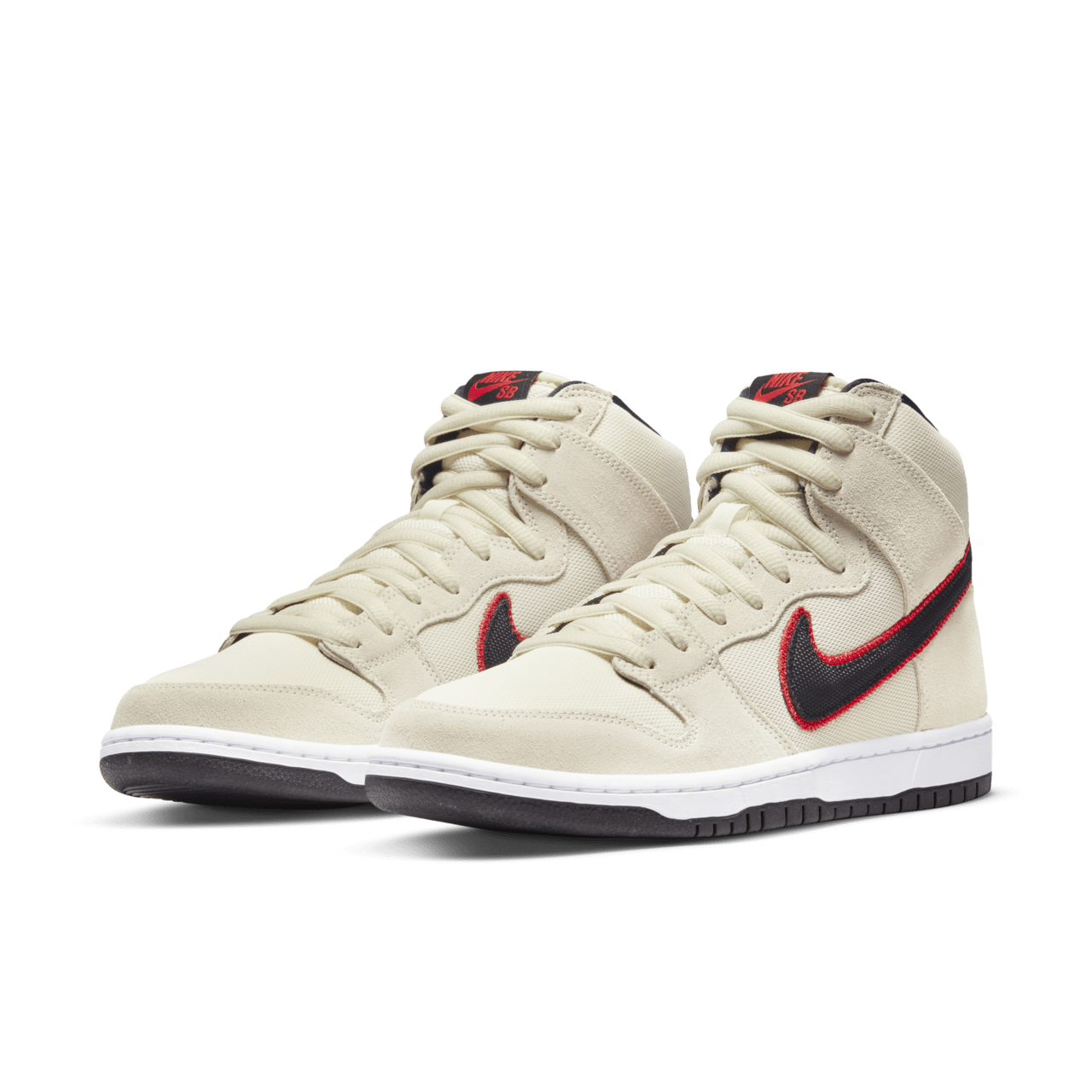 SB Dunk High Premium 'Coconut Milk and Black' (DO9394-100) Release Date.  Nike SNKRS