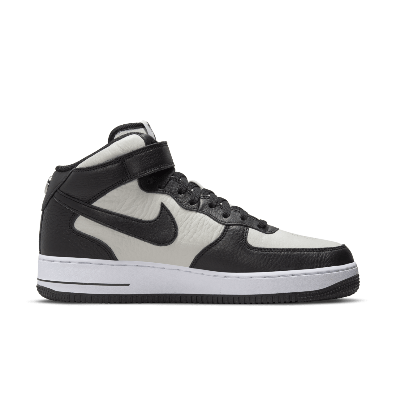 Air Force 1 Mid x Stüssy 'Black and Light Bone' (DJ7840-002) Release Date.  Nike SNKRS