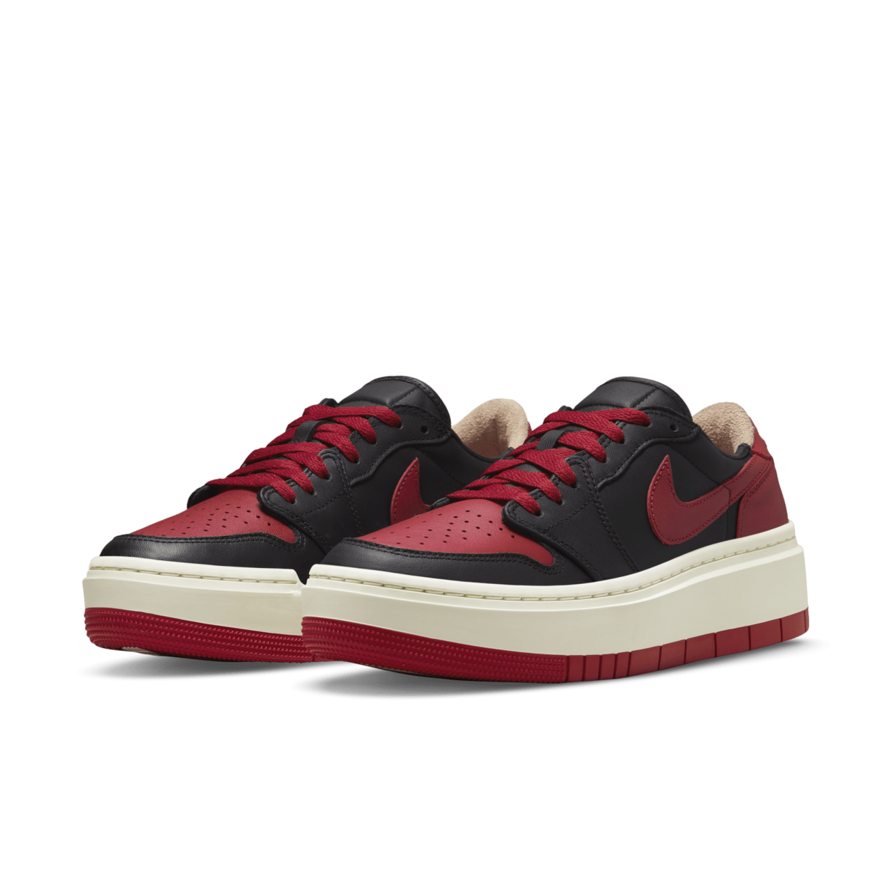 【NIKE公式】レディース エア ジョーダン 1 エレベート LOW SE 'Bred' (DQ1823-006 / WMNS AJ 1 ELEVATE SE)