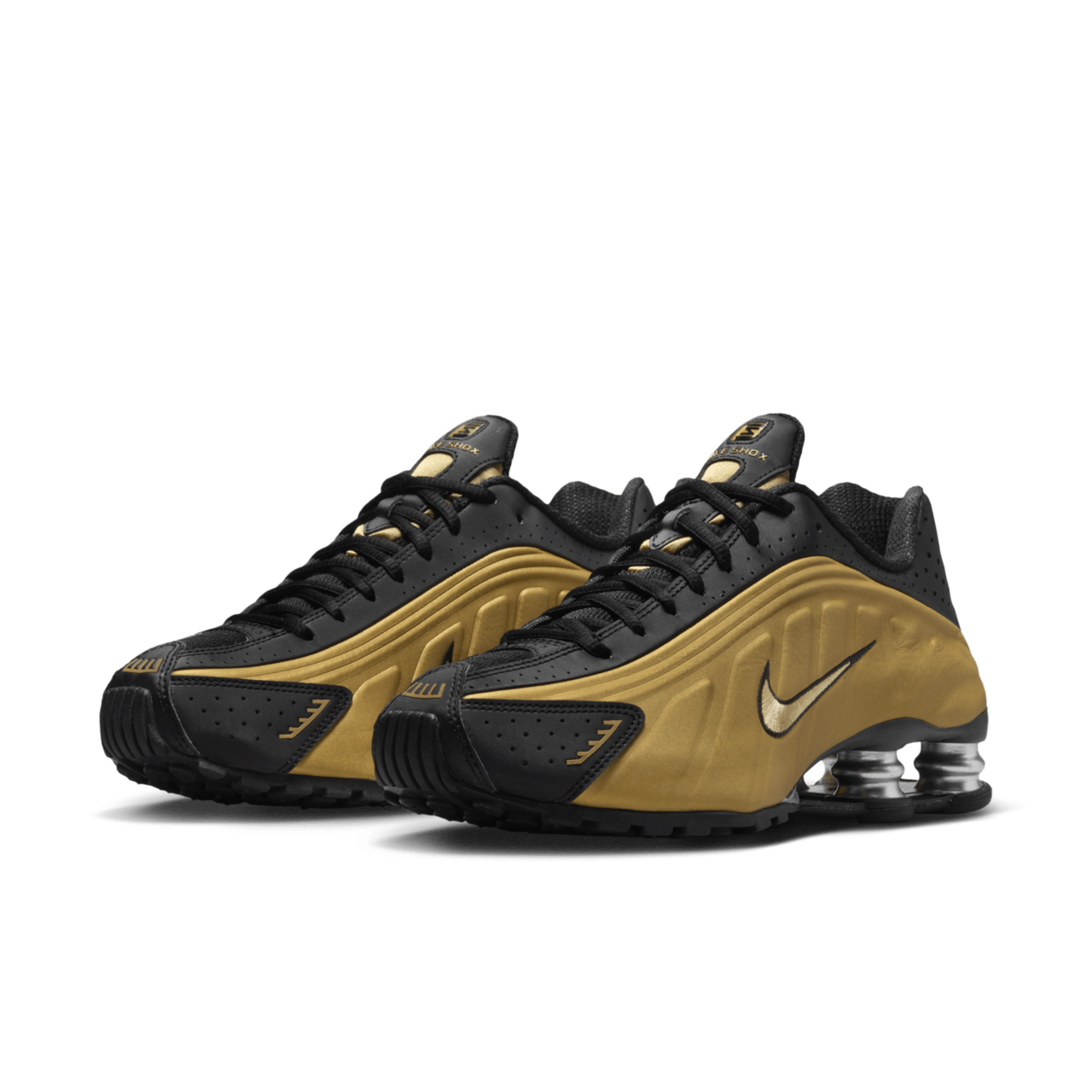 【NIKE公式】レディース ショックス R4 'Black and Metallic Gold' (AR3565-005 / W NIKE SHOX R4)