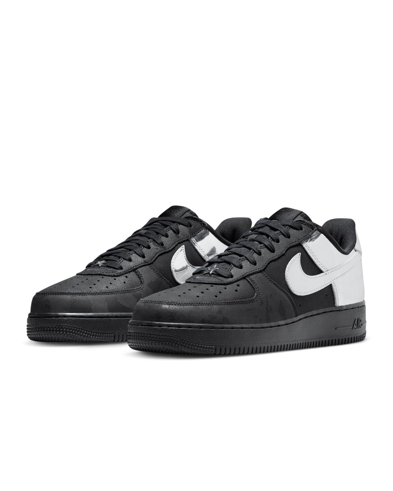 วันเปิดตัว Air Force 1 Low "Black and Metallic Silver" (HF2885-001)