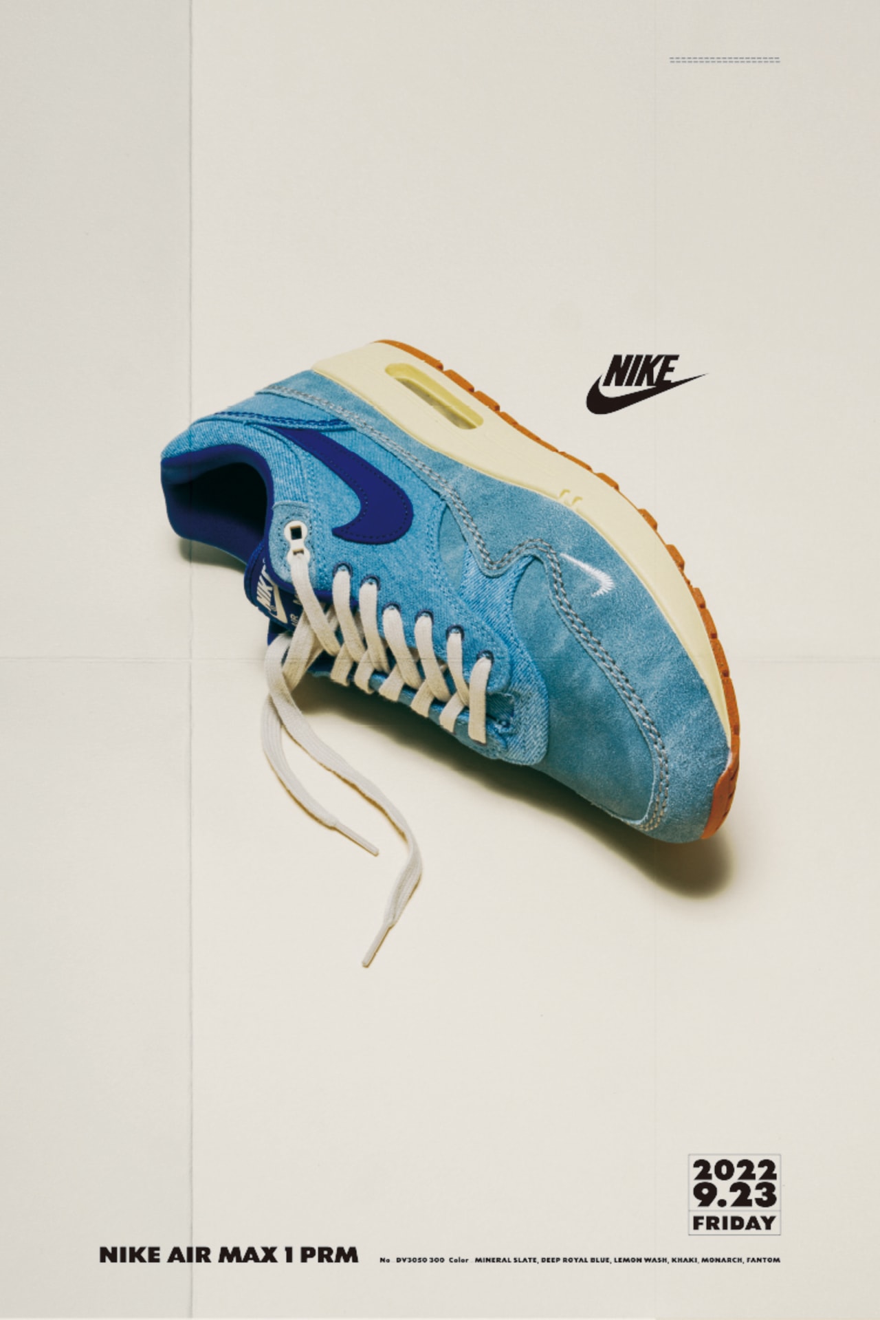 【NIKE公式】エア マックス 1 'Dirty Denim' (DV3050-300 / AM 1 PRM QS 1)