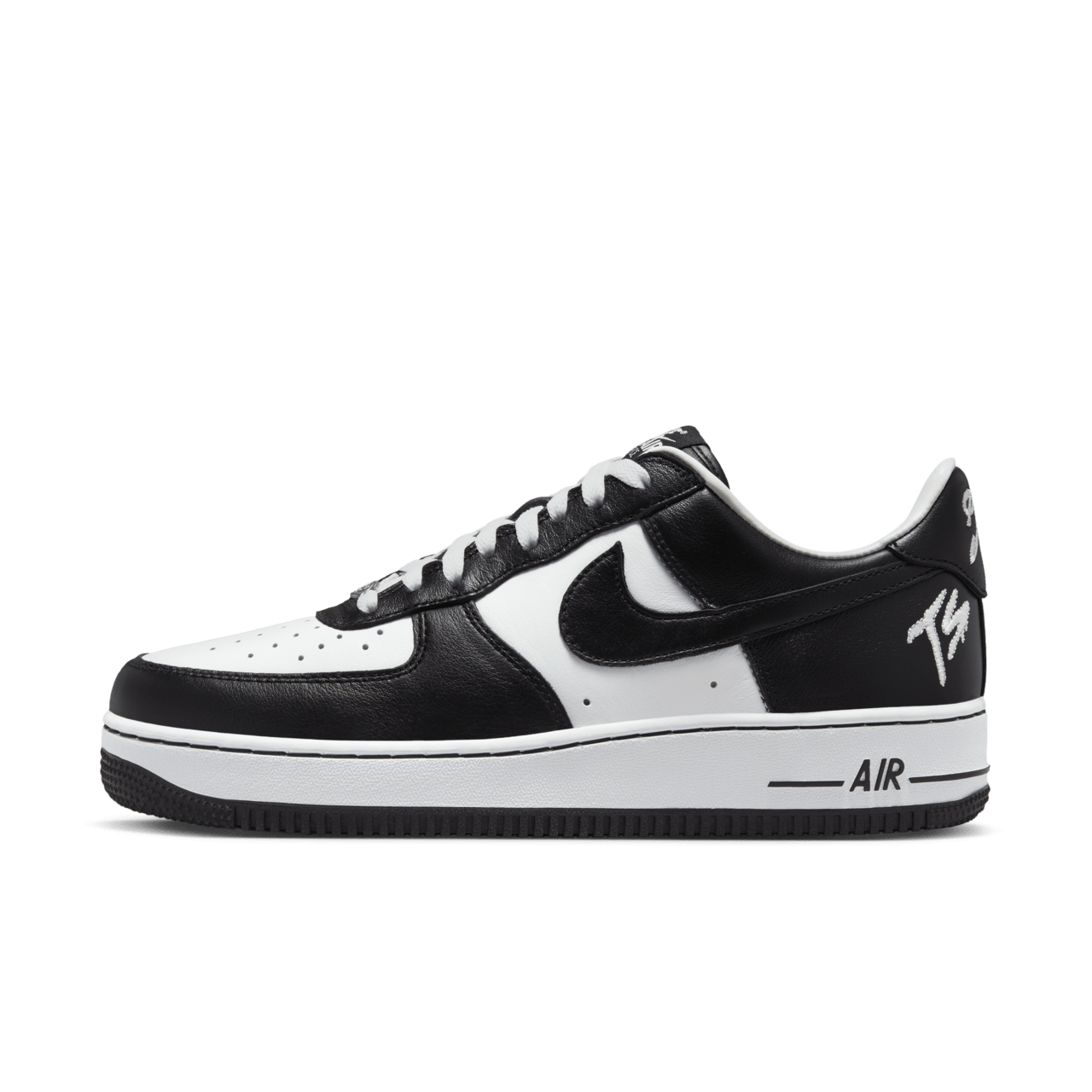 Air force one shoes black and white online