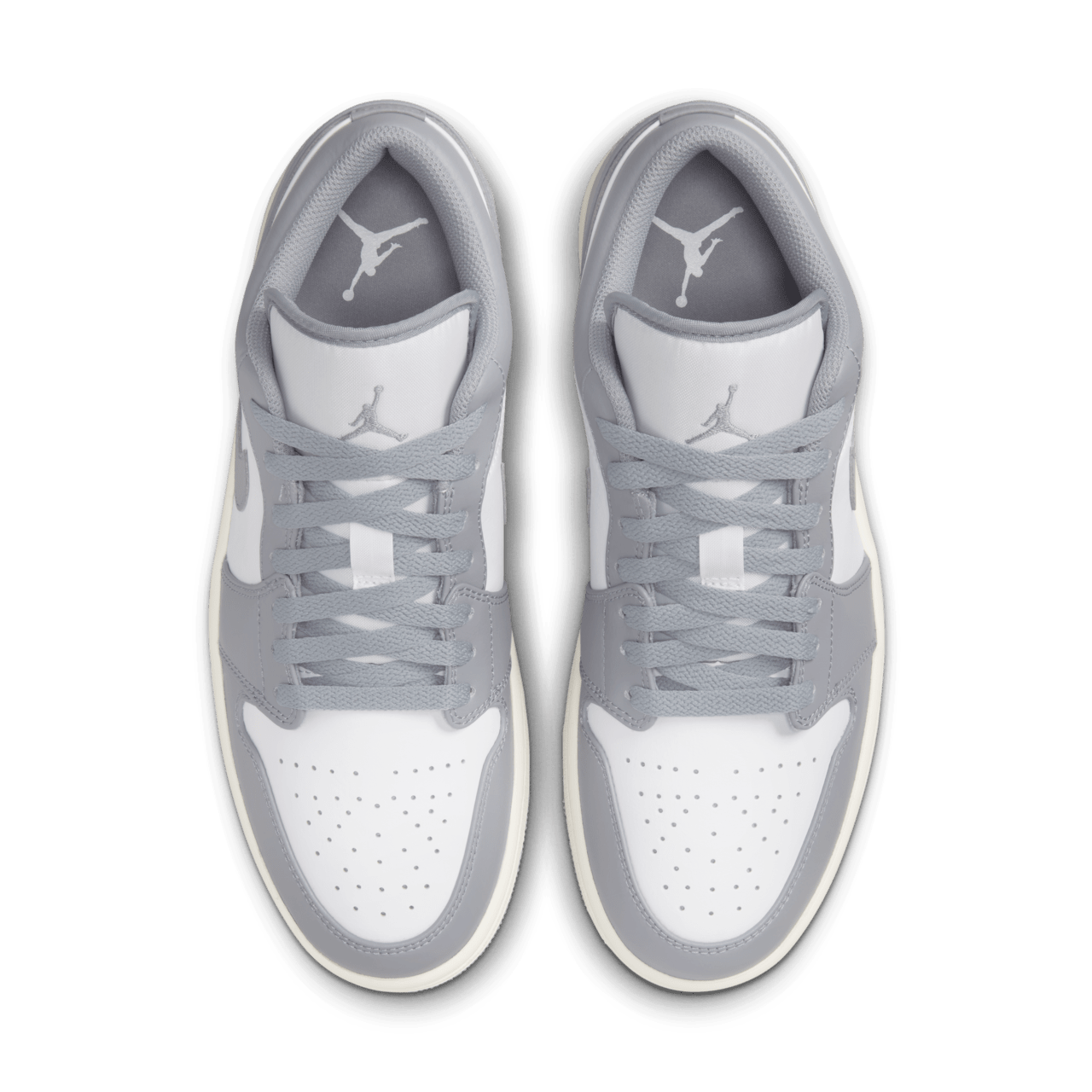 Grey and white jordans 1 hotsell