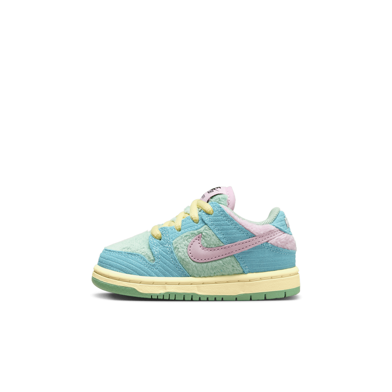 วันเปิดตัว Nike SB Dunk Low Pro x Verdy "Blue Gaze and Enamel Green" เด็กวัยหัดเดิน (FZ7194-400)