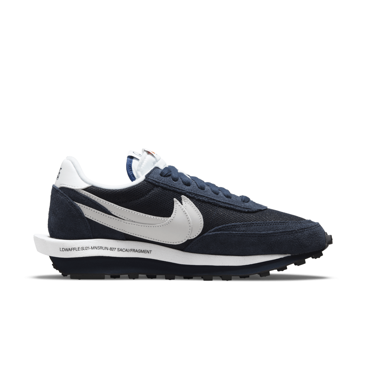 วันเปิดตัว LDWaffle x sacai x Fragment “Blackened Blue”