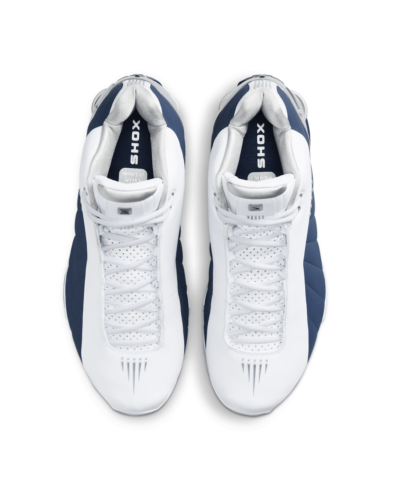 Nike Shox BB4 'White and Midnight Navy (Release Date)