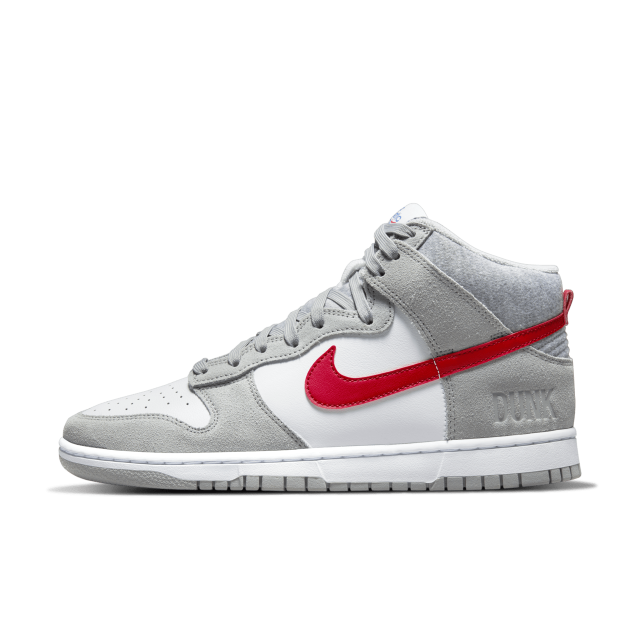 【NIKE公式】ダンク HIGH 'Light Smoke Grey and Gym Red' (DJ6152-001 / NIKE DUNK HI RETRO SE ATH)