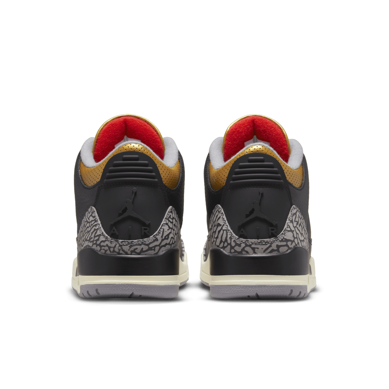 Jordan 3 black cement gold online