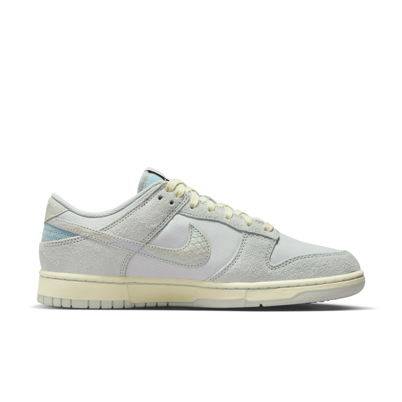 วันเปิดตัว Dunk Low "Light Silver and Ocean Bliss" (DV7210-001)