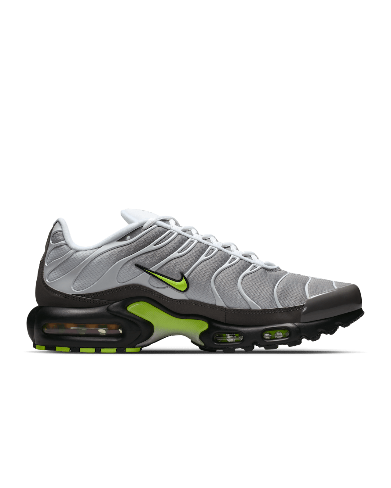 Nike Air Max Plus 'Pearl Grey & Neon Yellow' (IQ0288-100) Release Date