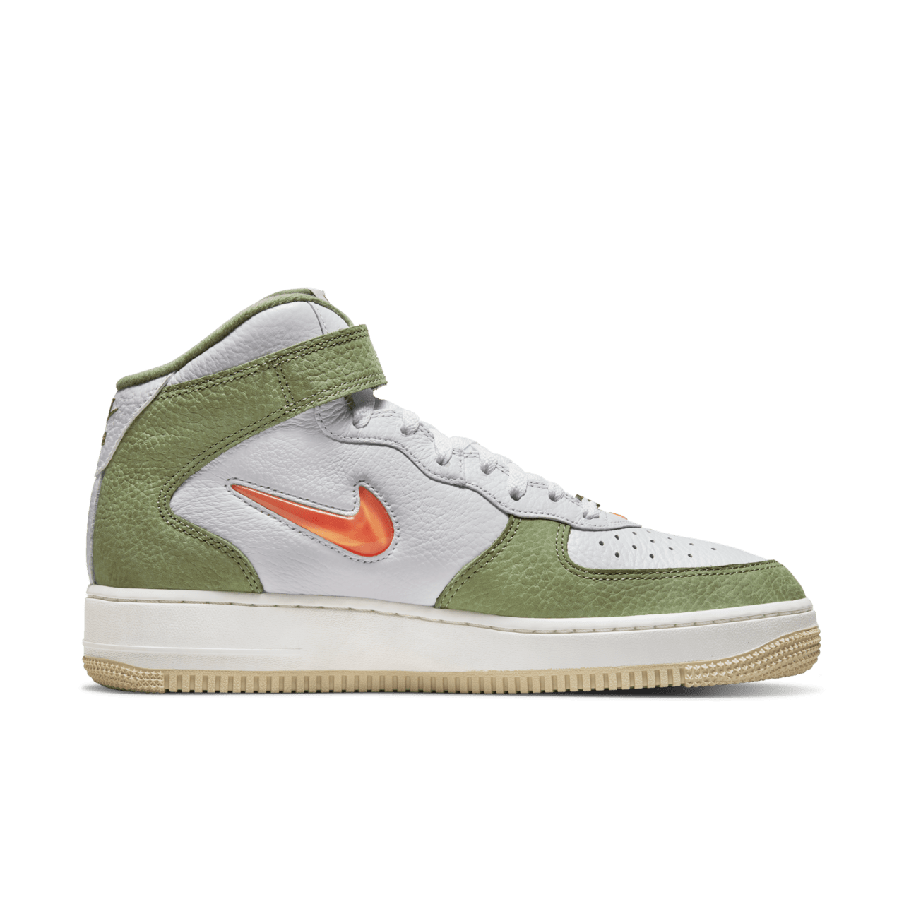 Air Force 1 Mid 'Olive Green and Total Orange' (DQ3505-100) Release Date