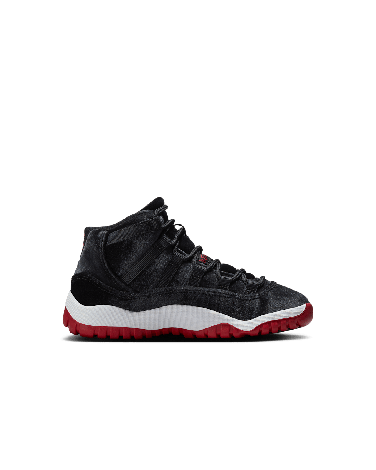 Little Kids' Jordan 11 'Bred Velvet' (HF7807-061)