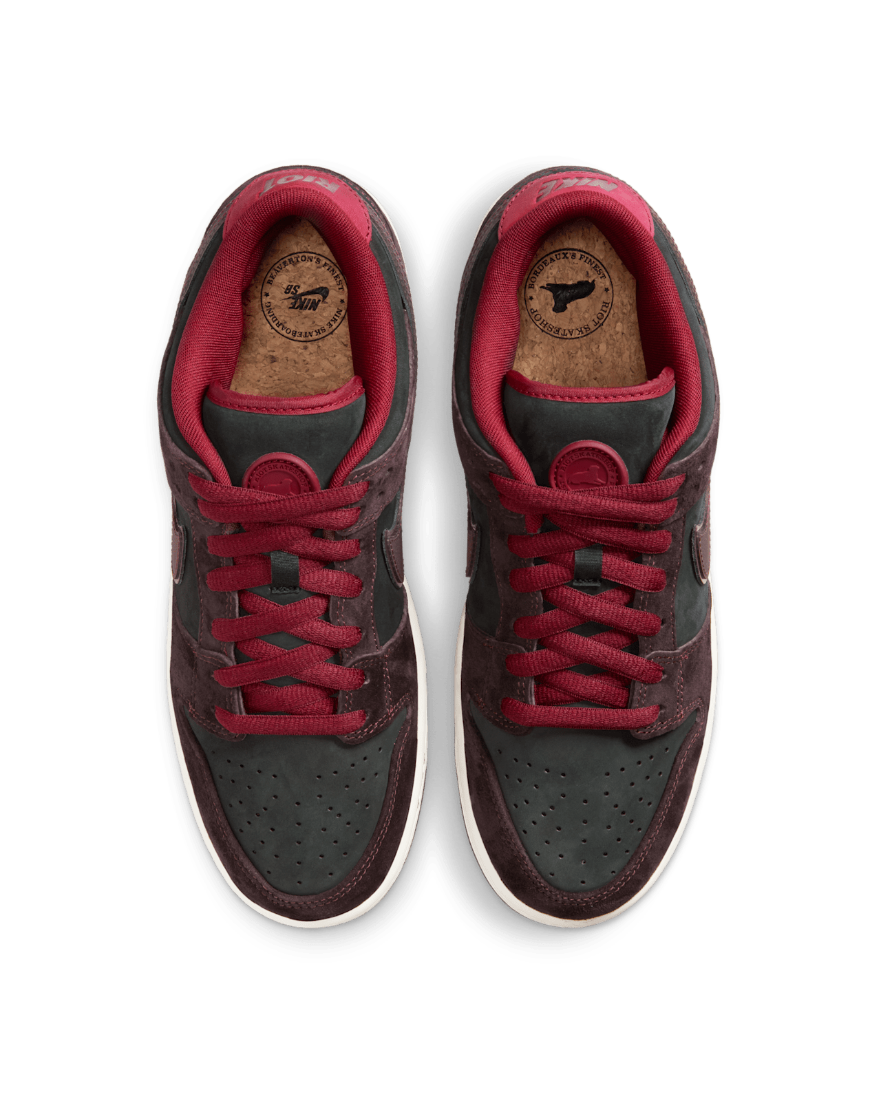 Nike SB Dunk Low Pro x Riot Skateshop 'Mahogany and Team Red' (FZ1289 ...