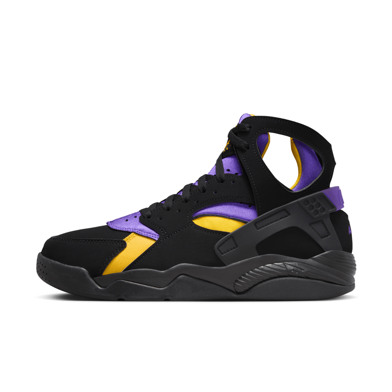 วันเปิดตัว Air Flight Huarache "Black and Varsity Purple" (FD0188-001)