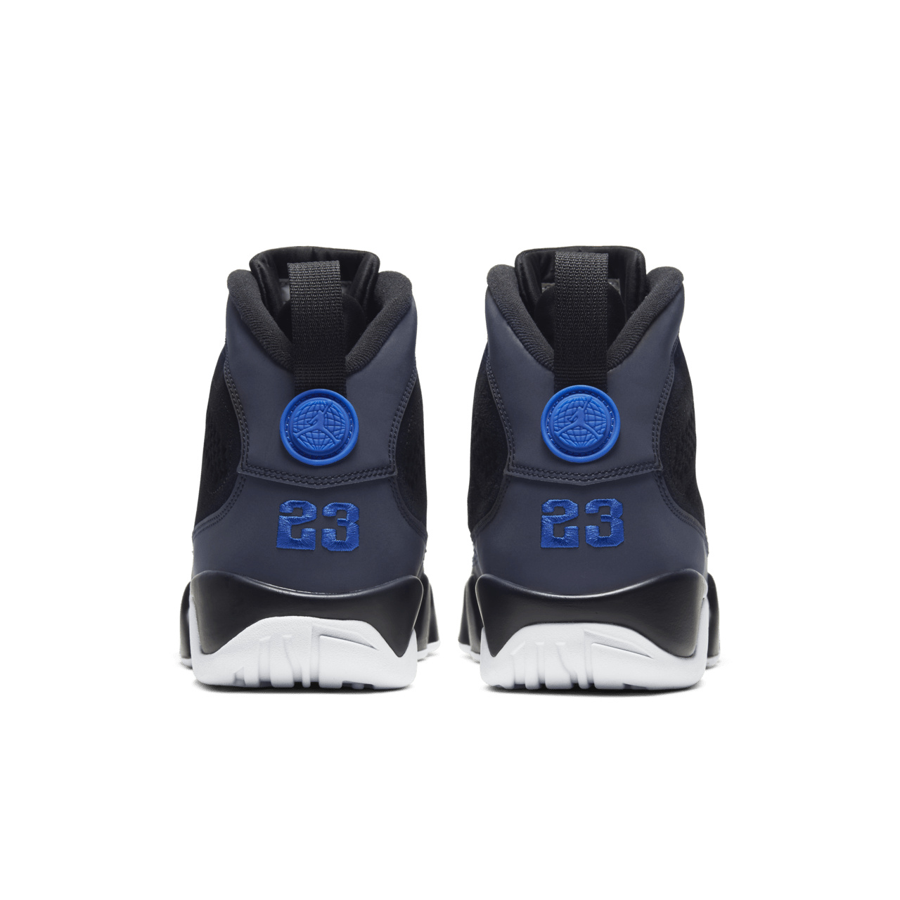 Jordan 9s black and blue online