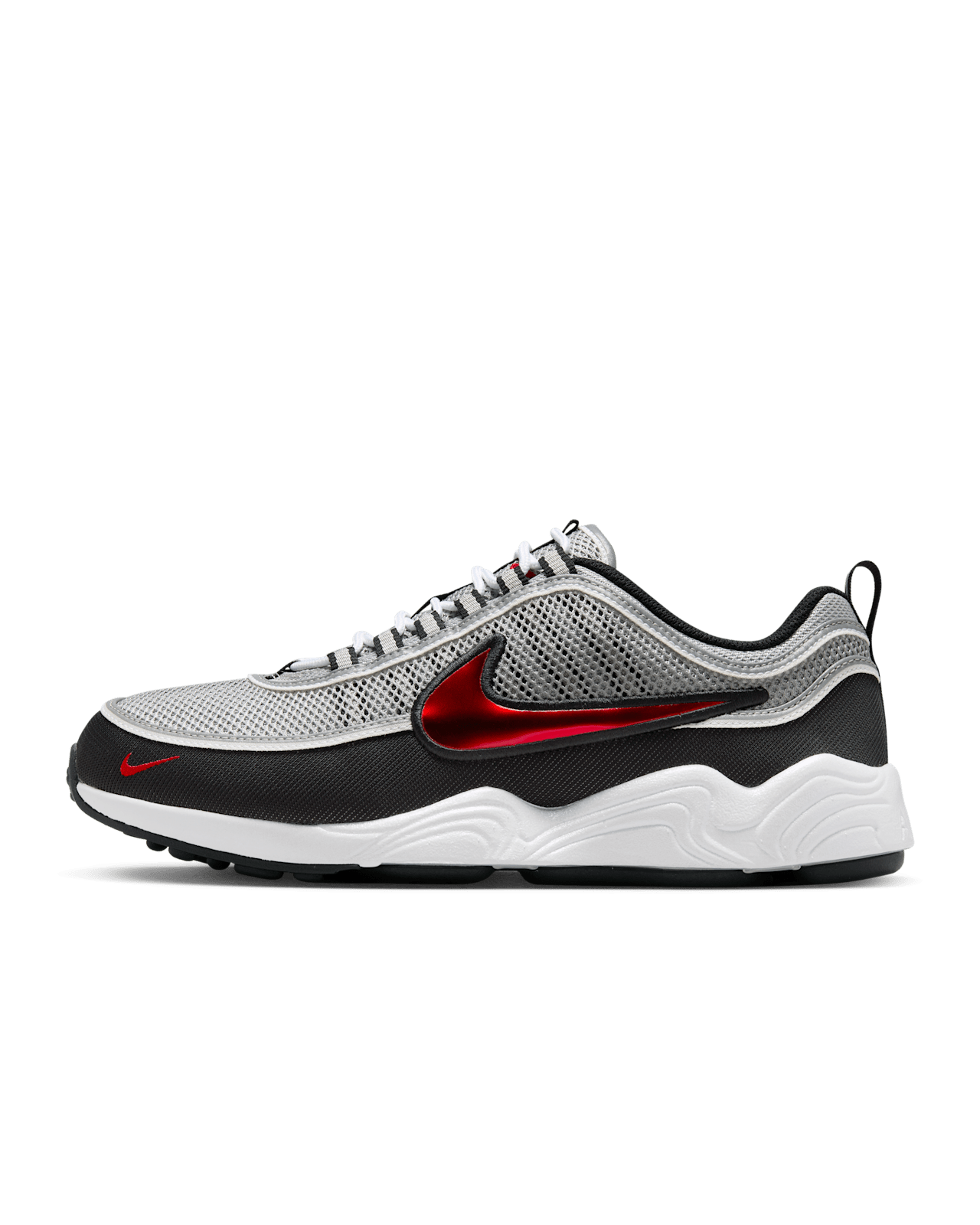 วันเปิดตัว Air Zoom Spiridon "Metallic Silver and Sport Red" (HF9117-001) 