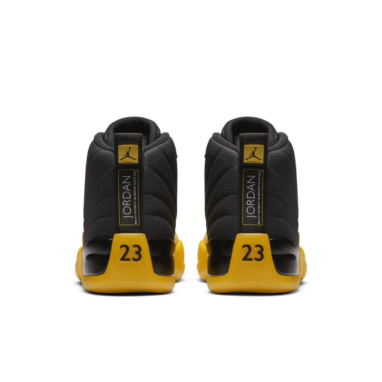 Black and yellow jordan 12s online