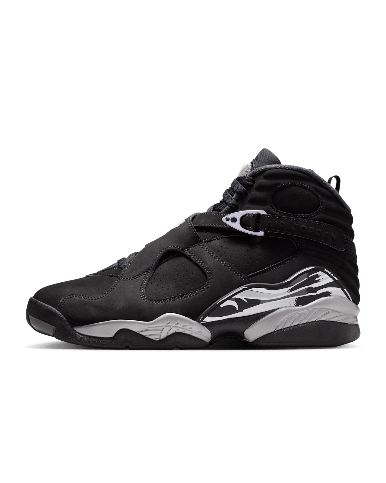 วันเปิดตัว Air Jordan 8 "Chrome" "Black and Light Graphite" (305381-007)