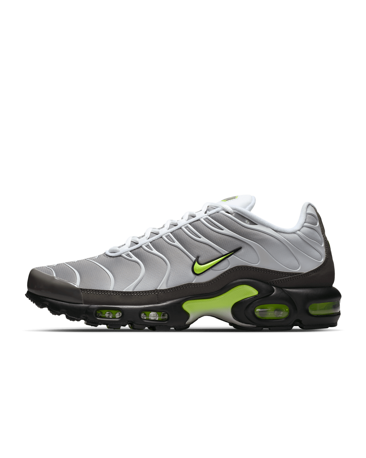 Nike Air Max Plus 'Pearl Grey & Neon Yellow' (IQ0288-100) Release Date