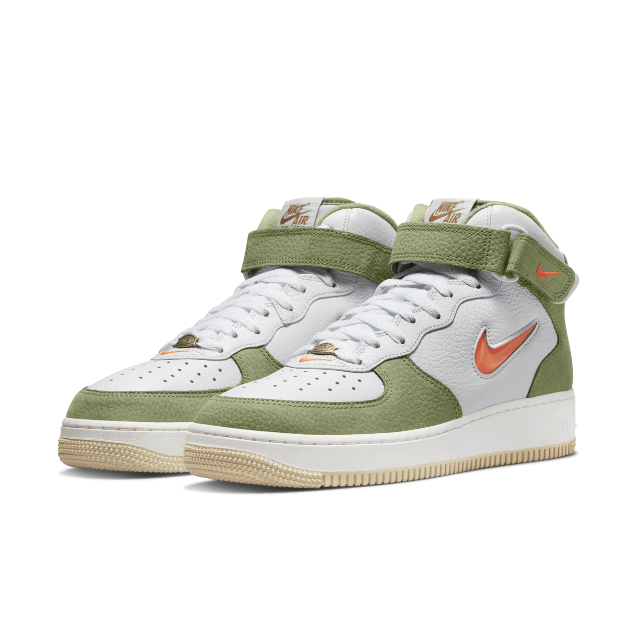 Air Force 1 Mid 'Olive Green and Total Orange' (DQ3505-100) Release Date