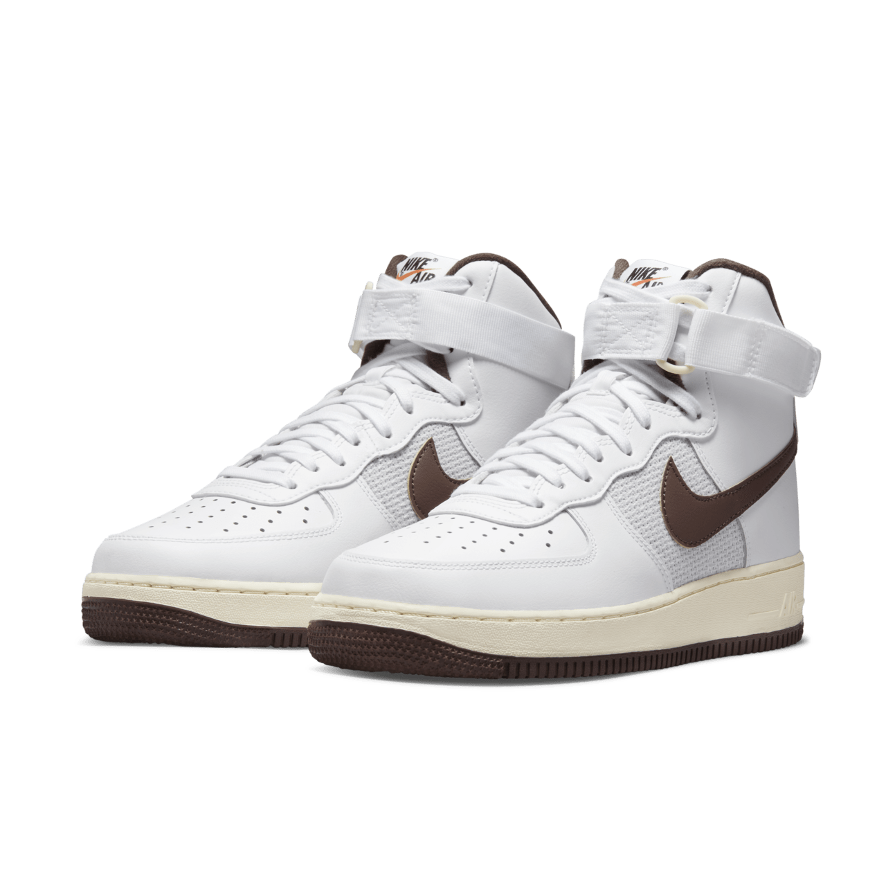 Air Force 1 High 07 White and Light Chocolate DM0209 101 Release Date. Nike SNKRS