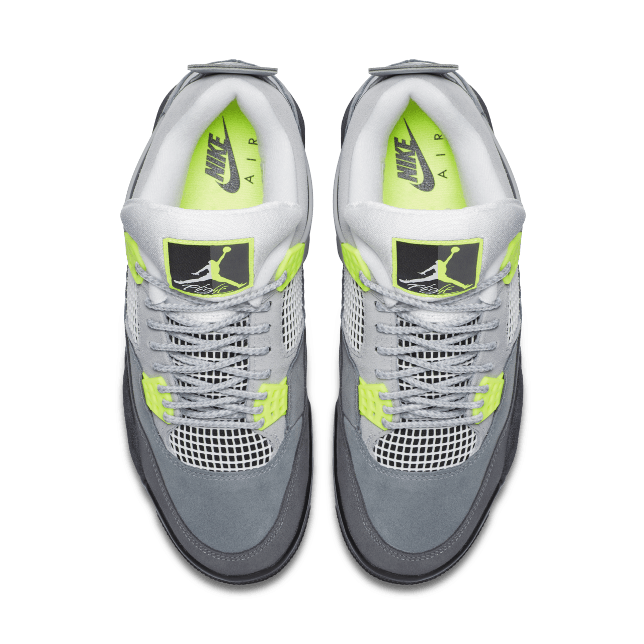 Lime green jordan 4 on sale