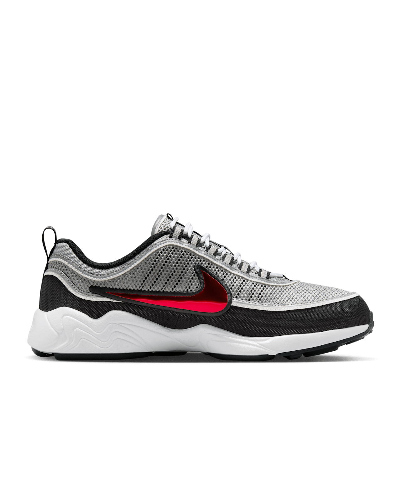 วันเปิดตัว Air Zoom Spiridon "Metallic Silver and Sport Red" (HF9117-001) 