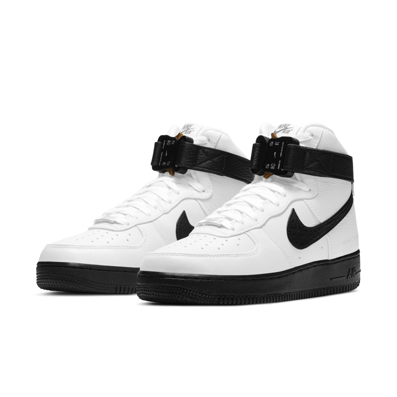 Nike air force 1 white and black high on sale