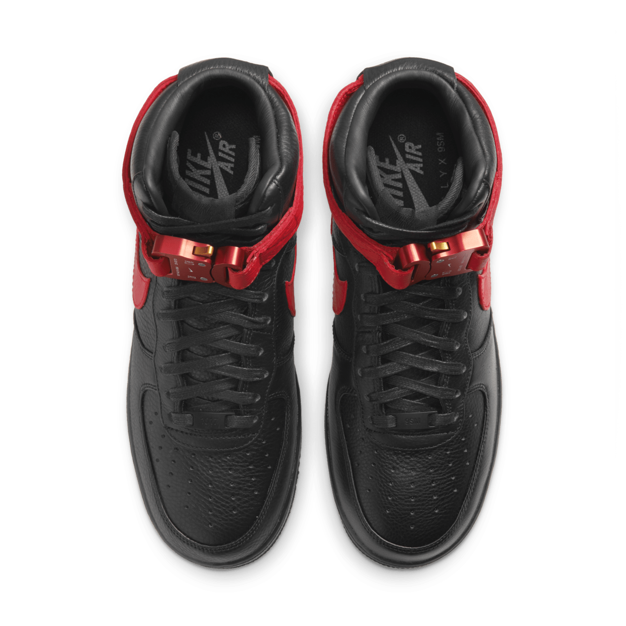 Ημερομηνία κυκλοφορίας του Air Force 1 x Alyx "Black and University Red" (CQ4018-004)