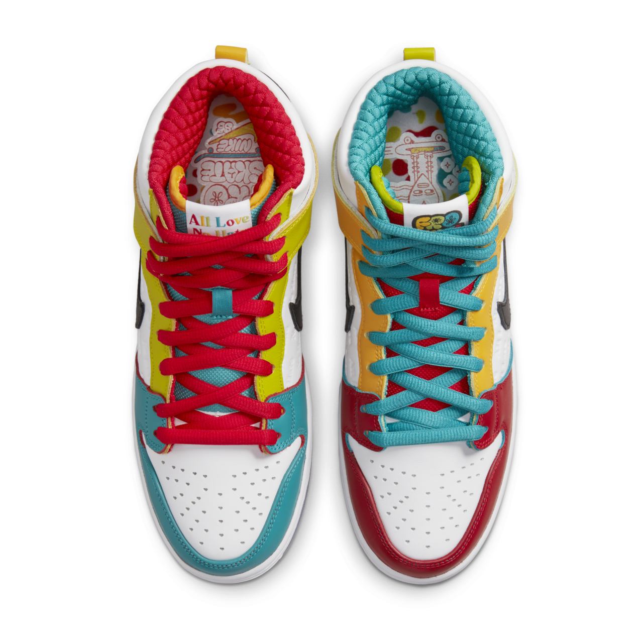 วันเปิดตัว SB Dunk High Pro x froSkate "All Love" (DH7778-100)