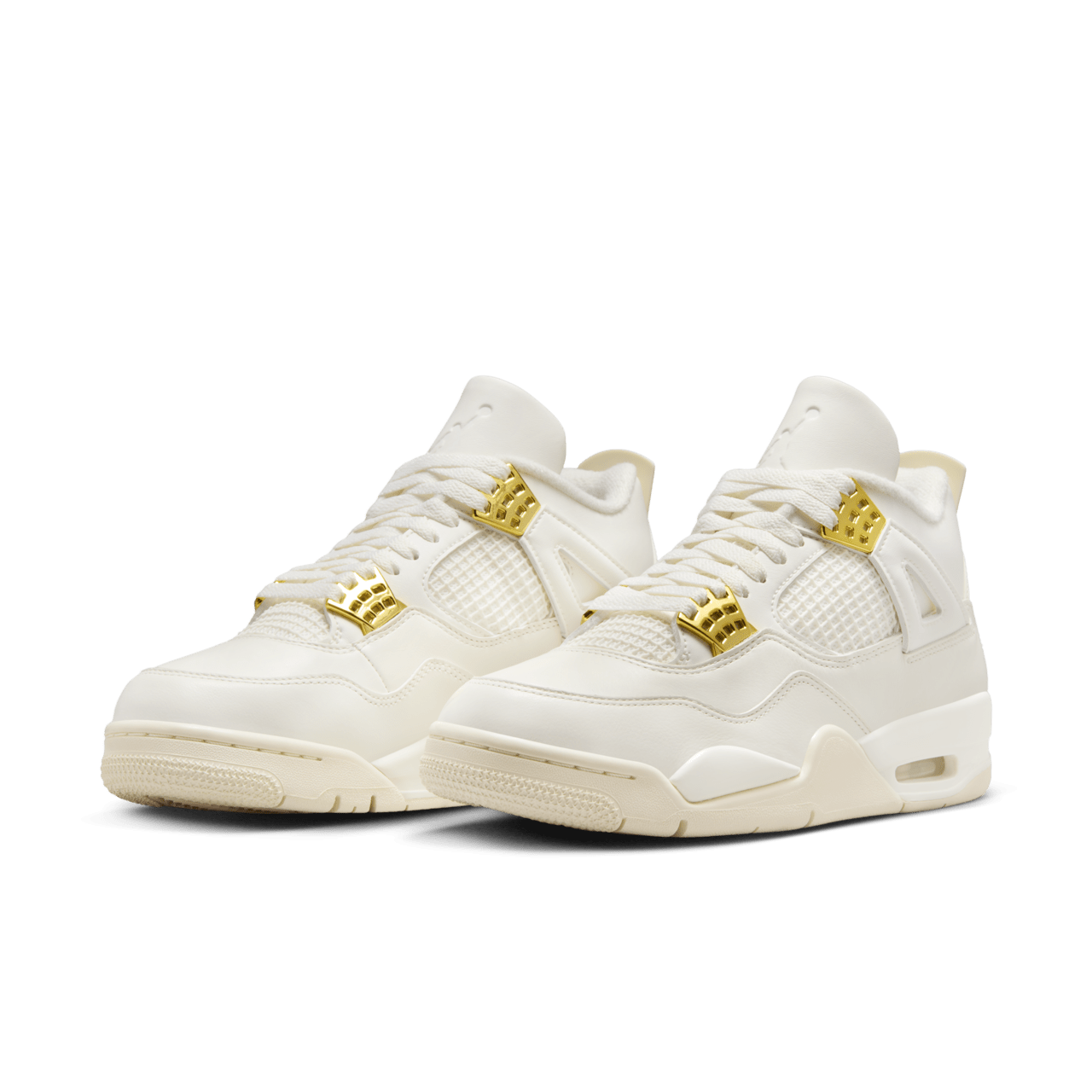 วันเปิดตัว Air Jordan 4 "White & Gold" ผู้หญิง (AQ9129-170)