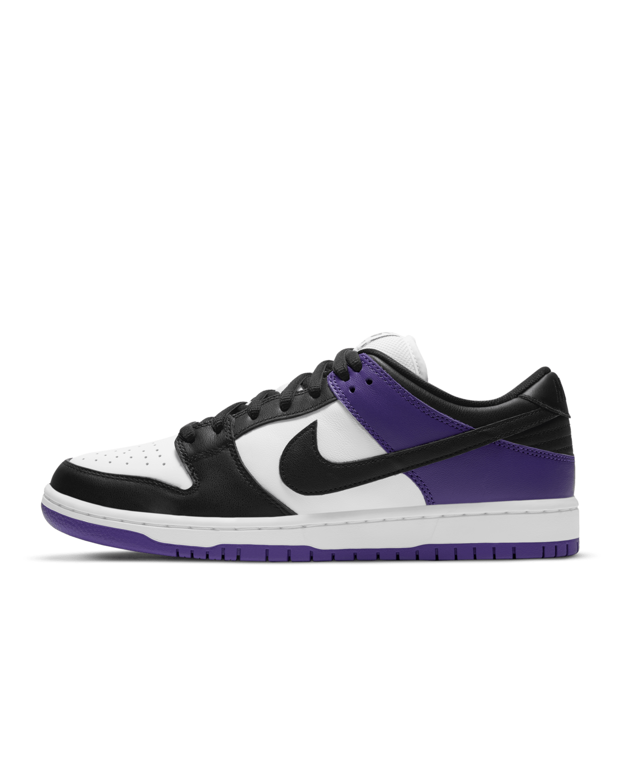 Purple black white nike dunks hotsell