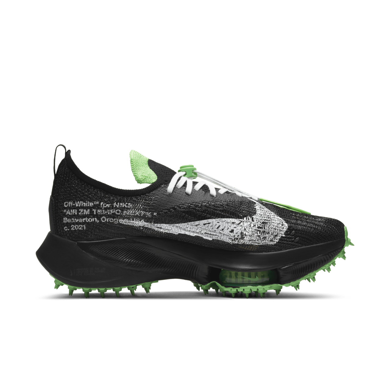 【NIKE公式】エア ズーム テンポ ネクスト％ x オフホワイト™ 'Black' (CV0697-001 / AIR ZOOM TURBO NEXT% FK / OW)