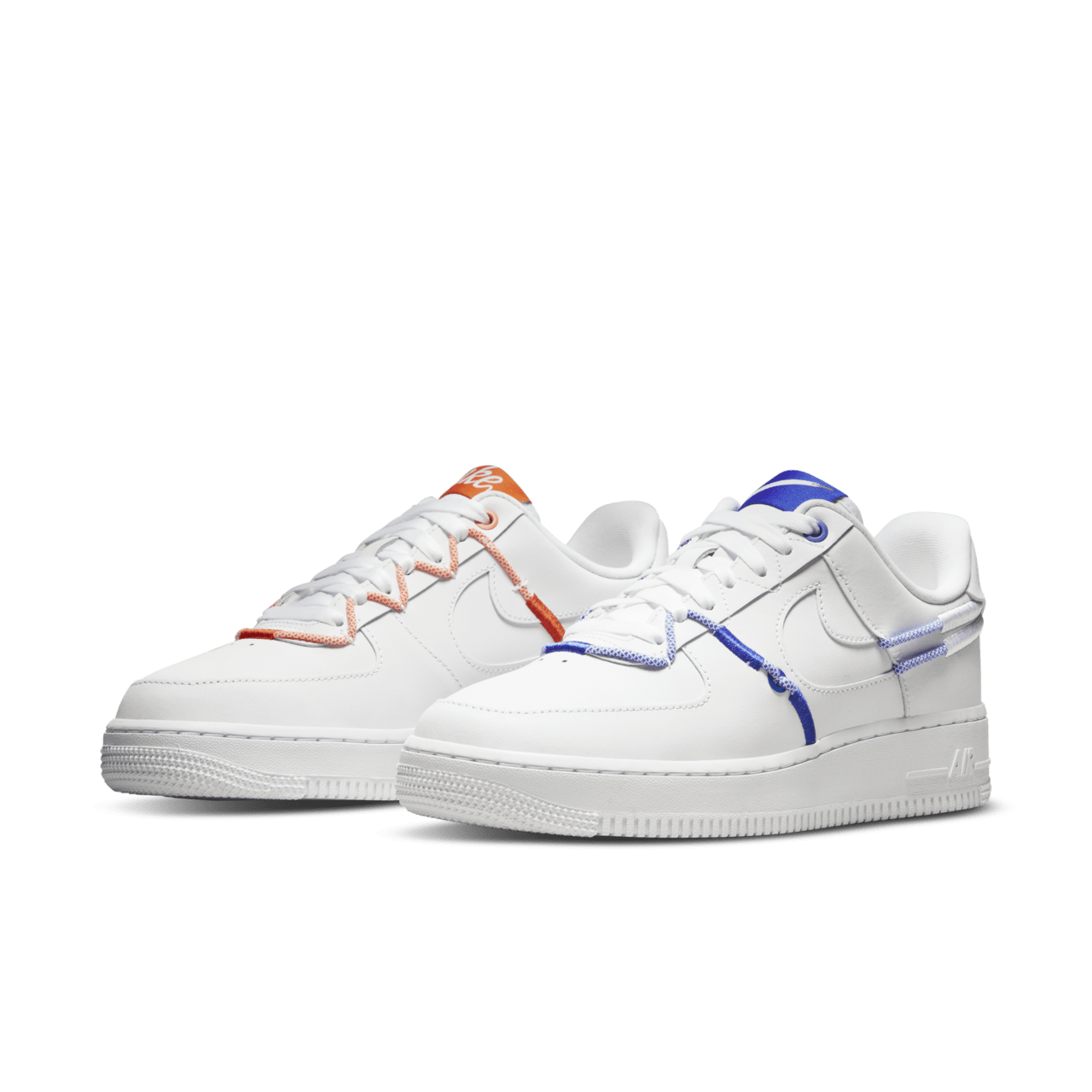 【NIKE公式】レディース エア フォース 1 'White and Safety Orange' (DH4408-100 / WMNS AF 1 '07 LX)