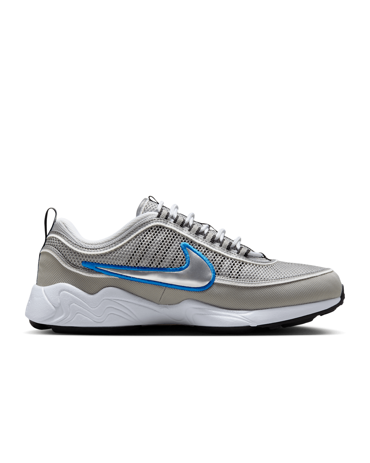 วันเปิดตัว Air Zoom Spiridon "Metallic Silver and Signal Blue" (HF9117-003)