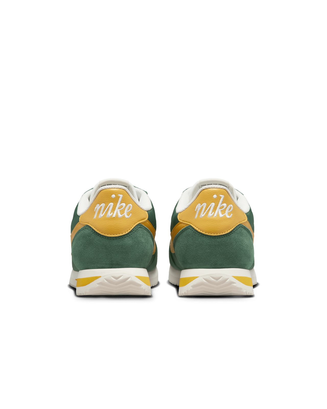 Nike cortez green and yellow online