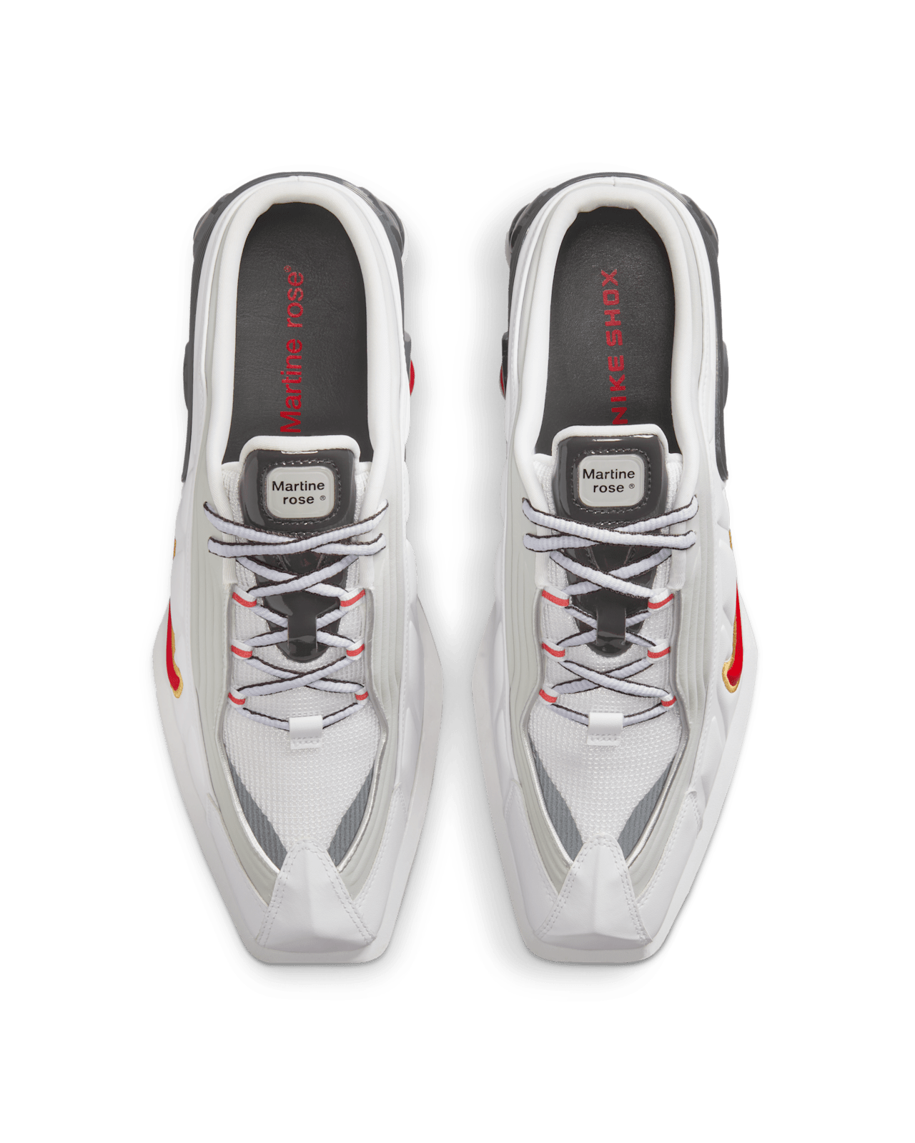 Shox MR4 x Martine Rose "White and Varsity Red" für Damen (IM5420-100) – Erscheinungsdatum