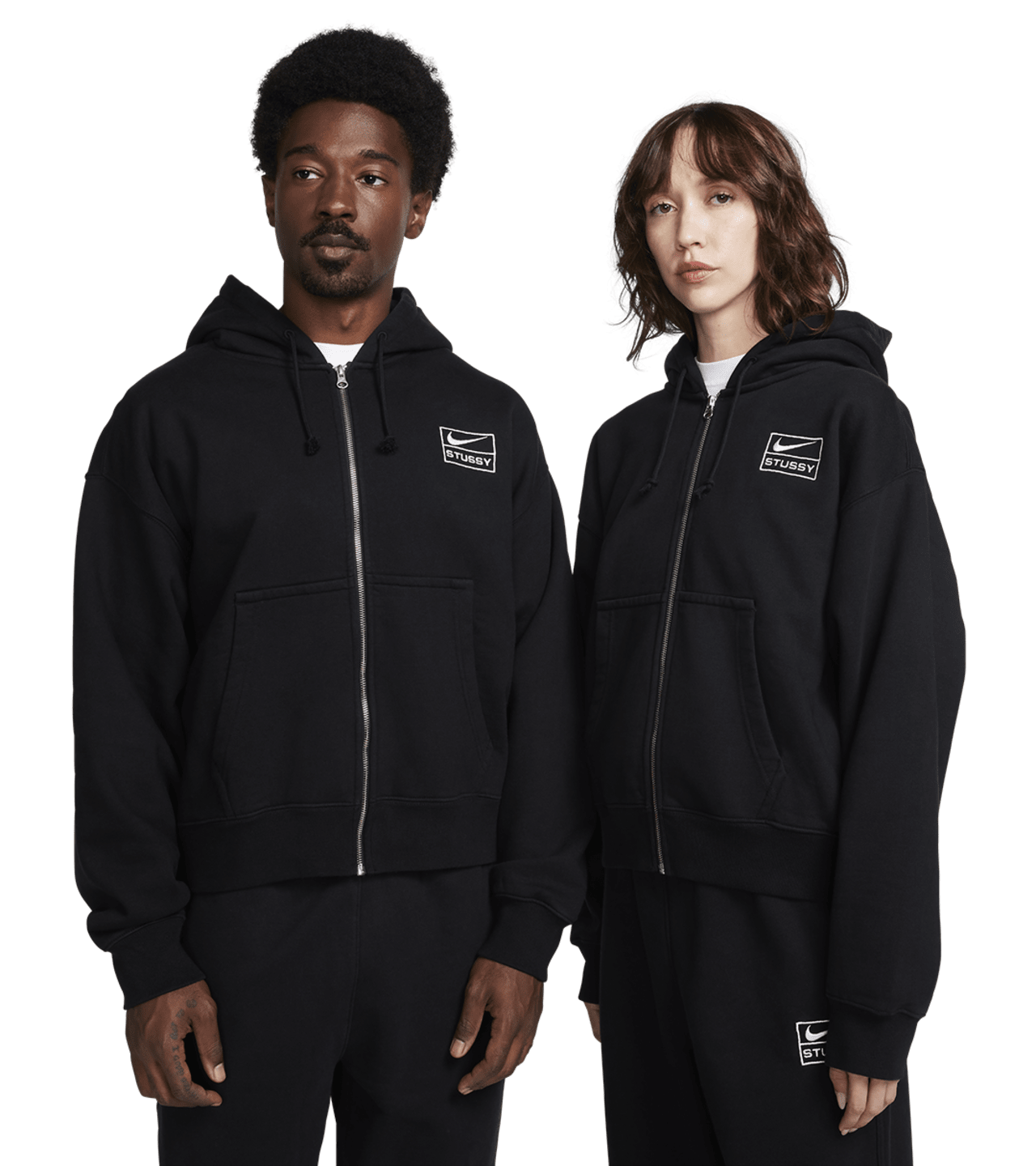 Nike x Stüssy Full-Zip Fleece Hoodie. Nike SNKRS