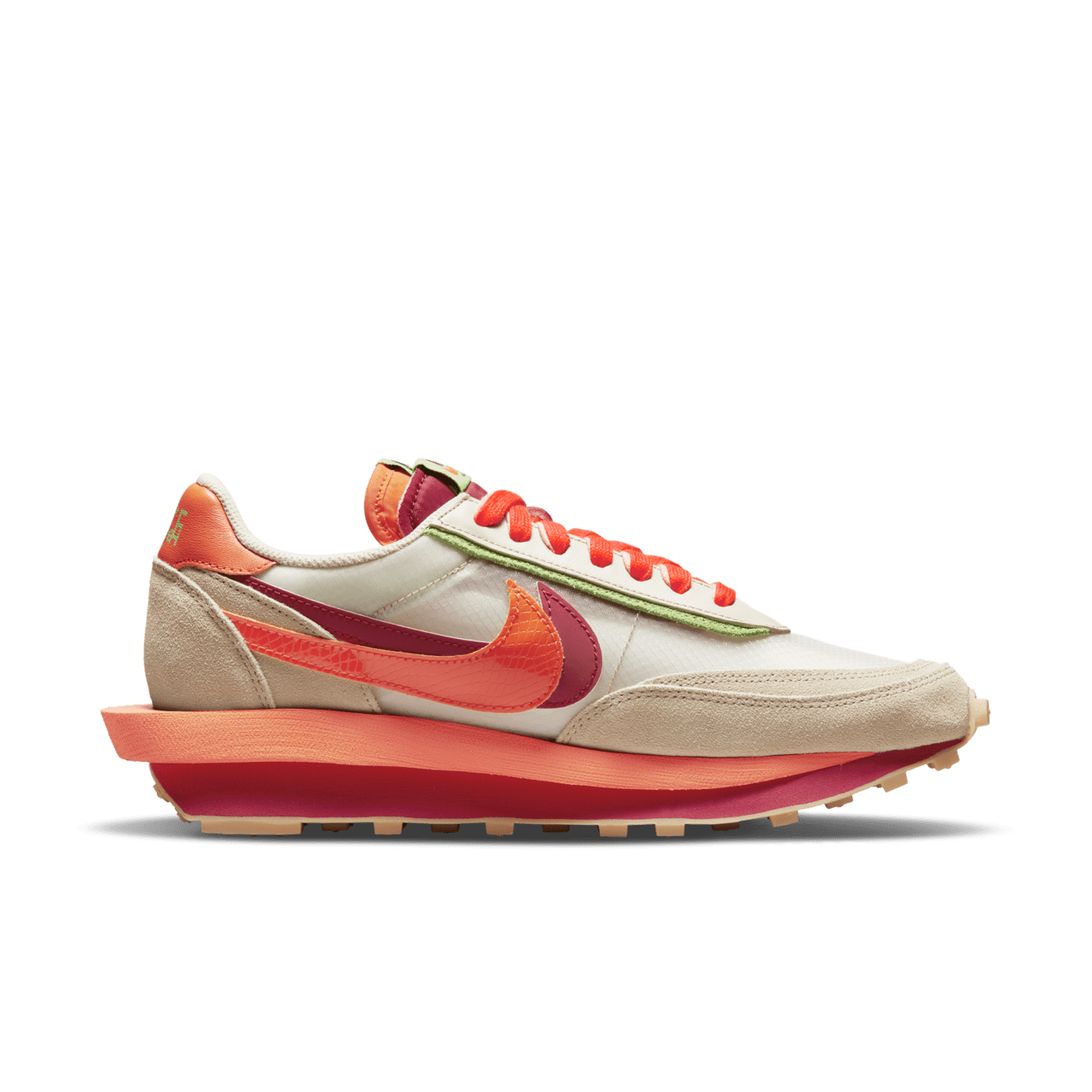 LDWaffle x sacai x CLOT „Orange Blaze” – megjelenési dátum