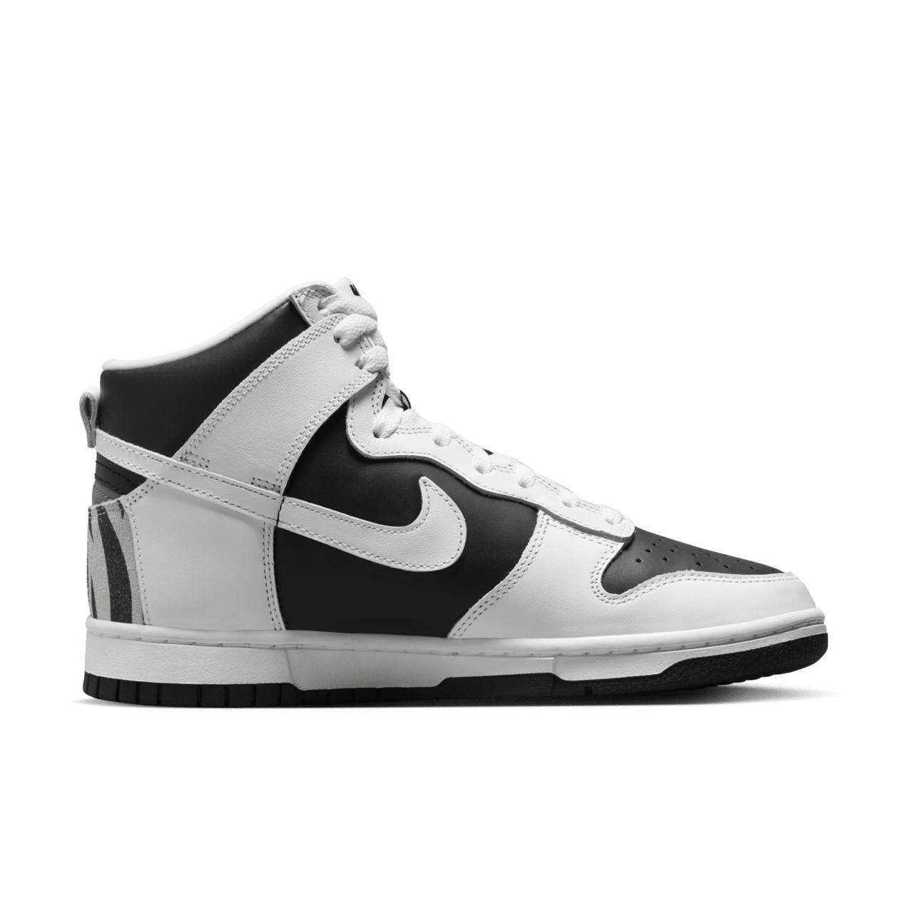 nike dunk high black and white 2021