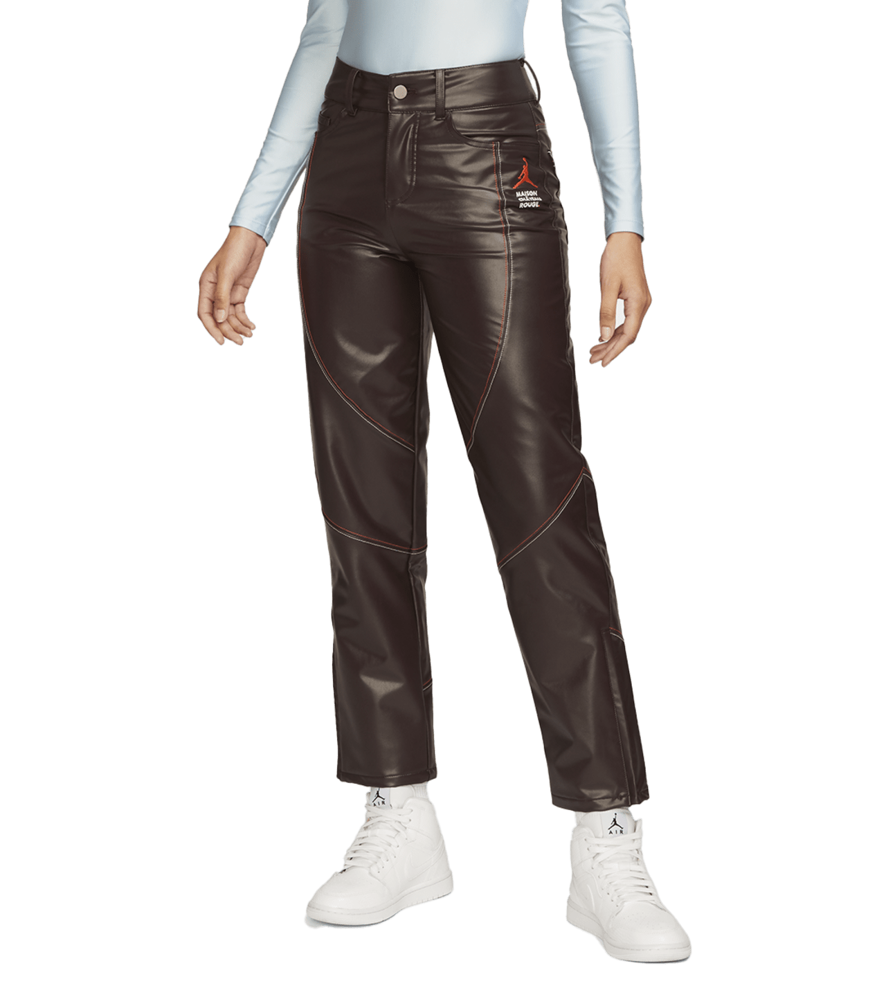 NIKE Jordan x Mason Mens Chateau Rouge Woven Pants Brown