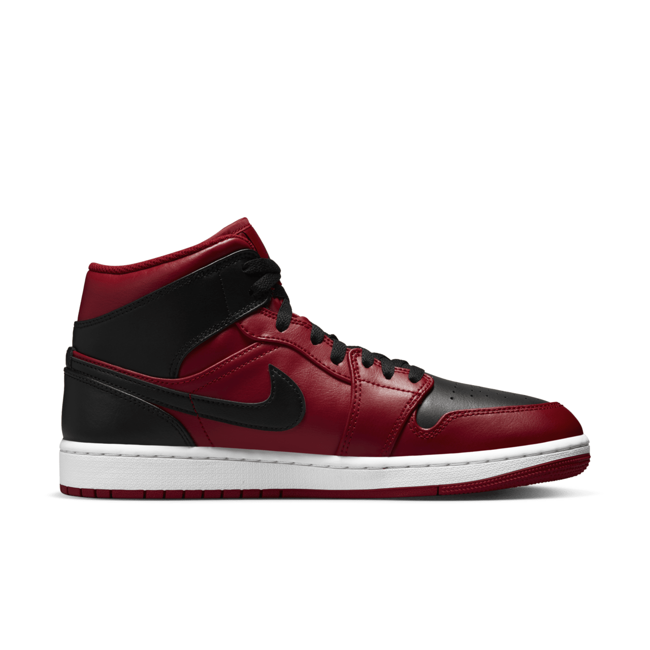 วันเปิดตัว Air Jordan 1 Mid 'Gym Red and Black' (554724-660)