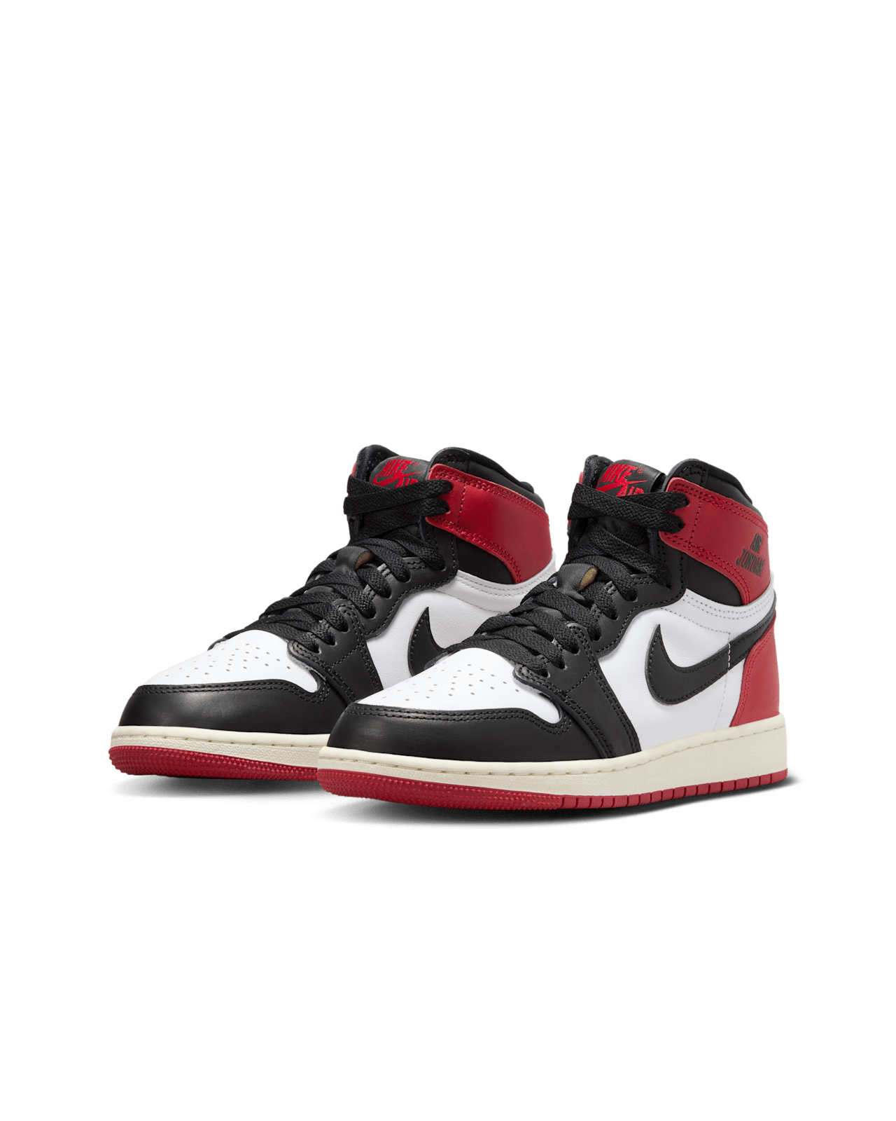 Big Kids' Air Jordan 1 High OG 'Black Toe' (FD1437-106)