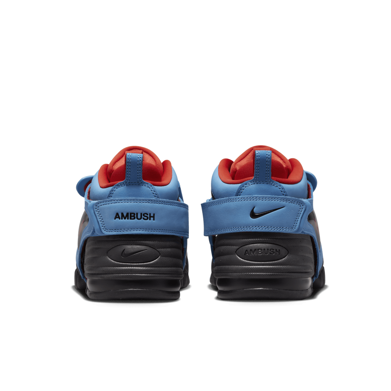 Air Adjust Force x AMBUSH® 'University Blue and Habanero Red' (DM8465-400)  Release Date. Nike SNKRS