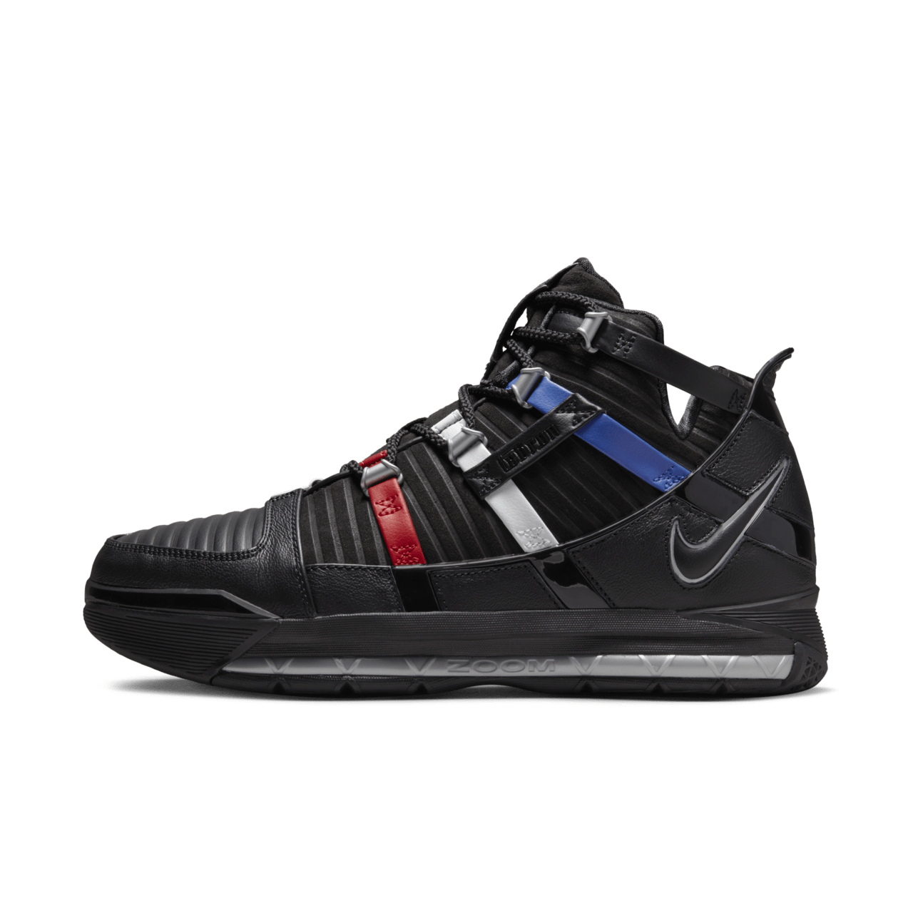 Zoom LeBron 3 Black and University Red DO9354 001 Release Date. Nike SNKRS