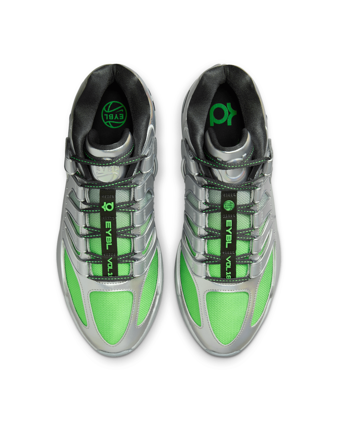 Fecha de lanzamiento de los KD18 "EYBL" "Metallic Silver and Green Strike" (IF2519-001) 